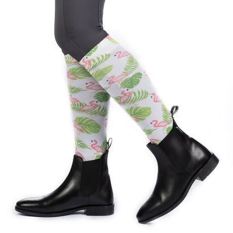 HKM Riding Socks -Arizona- #colour_pink-green