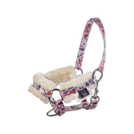HKM Head Collar And Lead Rope -Hobby Horsing Print- #colour_flower