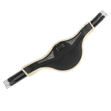 Acavallo Jumping Stud Guard Girth Classic Gel Pvc Detachable Faux Sheepskin #colour_black