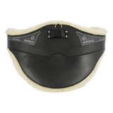 Acavallo Jumping Stud Guard Girth Classic Gel Pvc Detachable Faux Sheepskin #colour_black