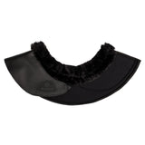 Acavallo Bell Boots Faux Sheepskin & Hook-And-Loop Closure #colour_black