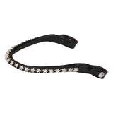 Acavallo Browband Calfskin & Starry Crystals #colour_black-transparent