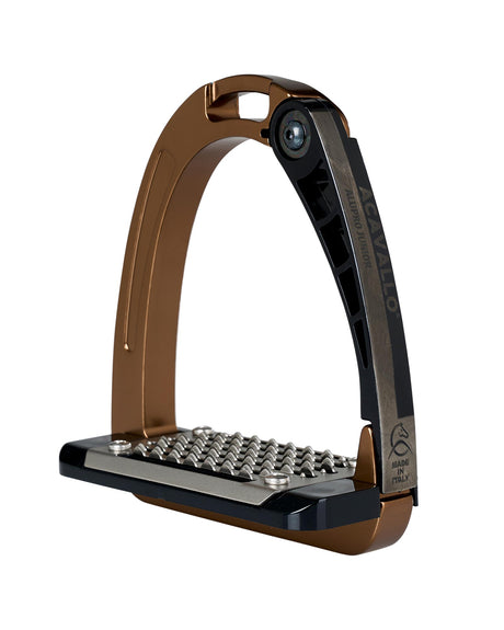 Acavallo Arena Alupro Junior Stirrups #colour_bronze