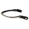 Acavallo Browband Calfskin & Round Crystals #colour_black-transparent