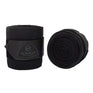 Acavallo Elasticated Exercise Bandages Fleece #colour_black