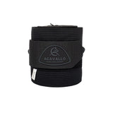 Acavallo Elasticated Exercise Bandages Fleece #colour_black