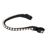 Acavallo Browband Calfskin & Oval Crystals #colour_black-transparent