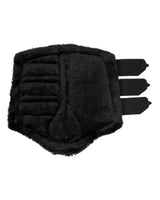 Acavallo Hind Brushing Boots Faux Leather & Faux Sheepskin #colour_black