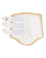 Acavallo Hind Brushing Boots Faux Leather & Faux Sheepskin #colour_white