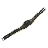 Acavallo Jumping Girth Classic Gel Pvc Detachable Faux Sheepskin #colour_black