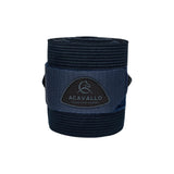 Acavallo Elasticated Exercise Bandages Fleece #colour_blue