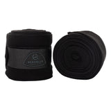 Acavallo Fleece Exercise Bandages Hook-And-Loop Closure Fastening #colour_black