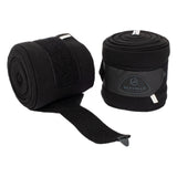Acavallo Fleece Exercise Bandages Hook-And-Loop Closure Fastening #colour_black