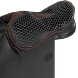 Acavallo Ortho-Pubis Seat Saver Jumping Hexagonal Gel-Out Dri-Lex 20mm #colour_brown