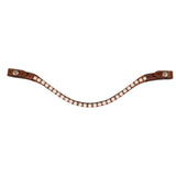 Acavallo Browband Calfskin & Pearls #colour_cognac-white