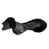 Acavallo Gel Ns-S Classic-S 1/2 Cut-Out Flat #colour_black-black