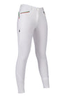 HKM Ladies Silicone Full Grip Riding Breeches -Livigno Sportive- #colour_white