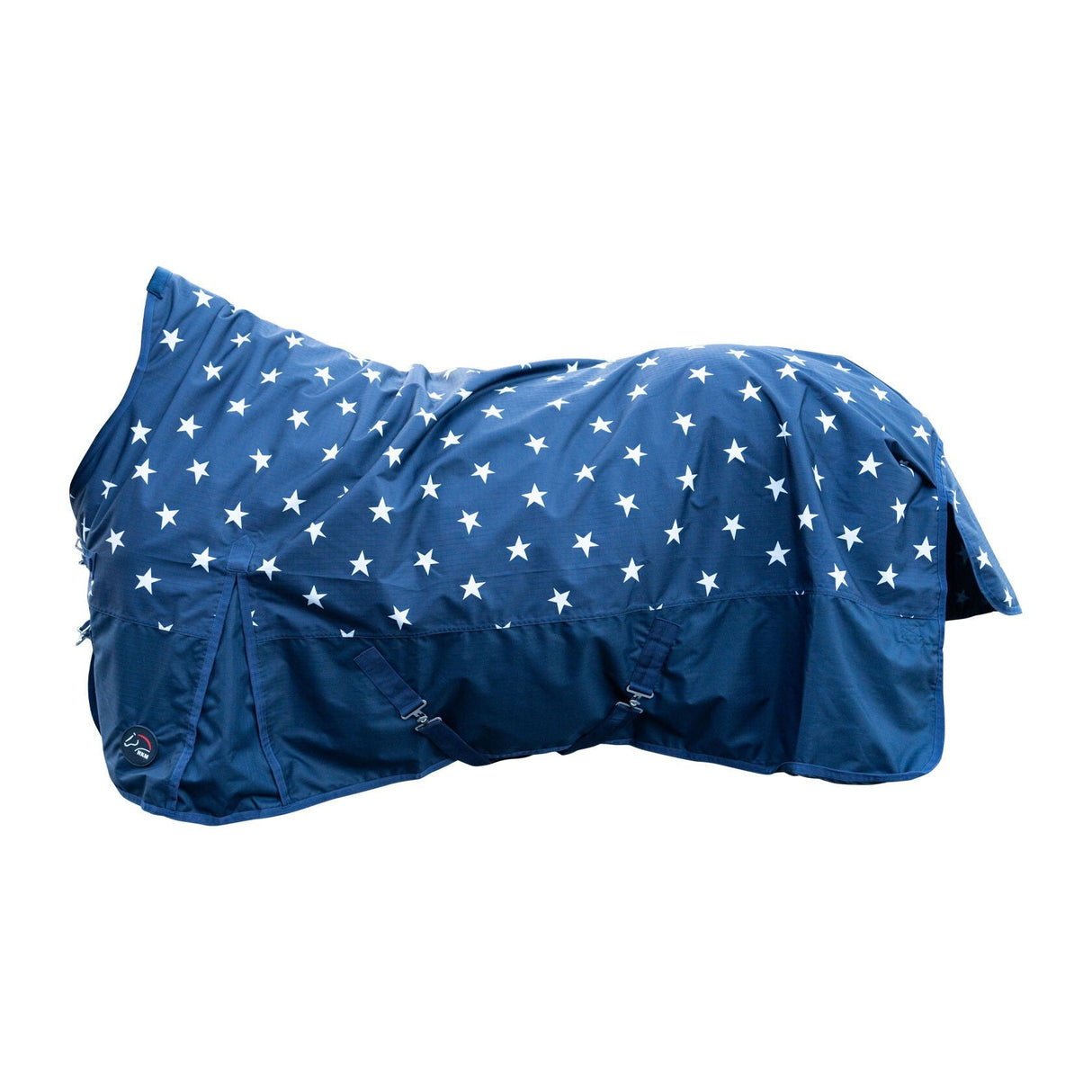 HKM 600D Light Highneck Rug -Norwich- #colour_navy-blue-with-stars-design