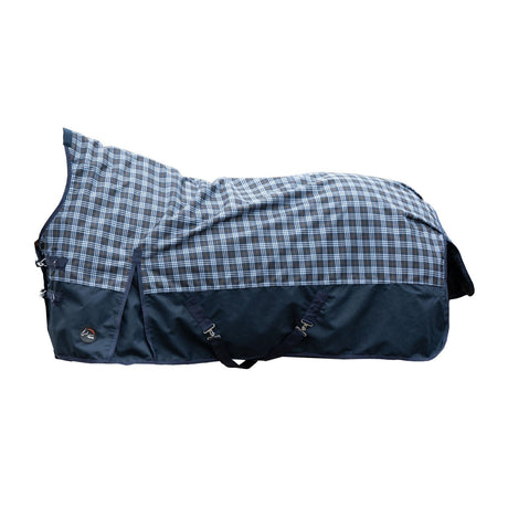 HKM 1200D Light Highneck Rug -Glasgow- #colour_deep-blue-check