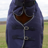 Weatherbeeta Comfitec Prelim 220G Combo Turnout #colour-navy-embossed-plaid