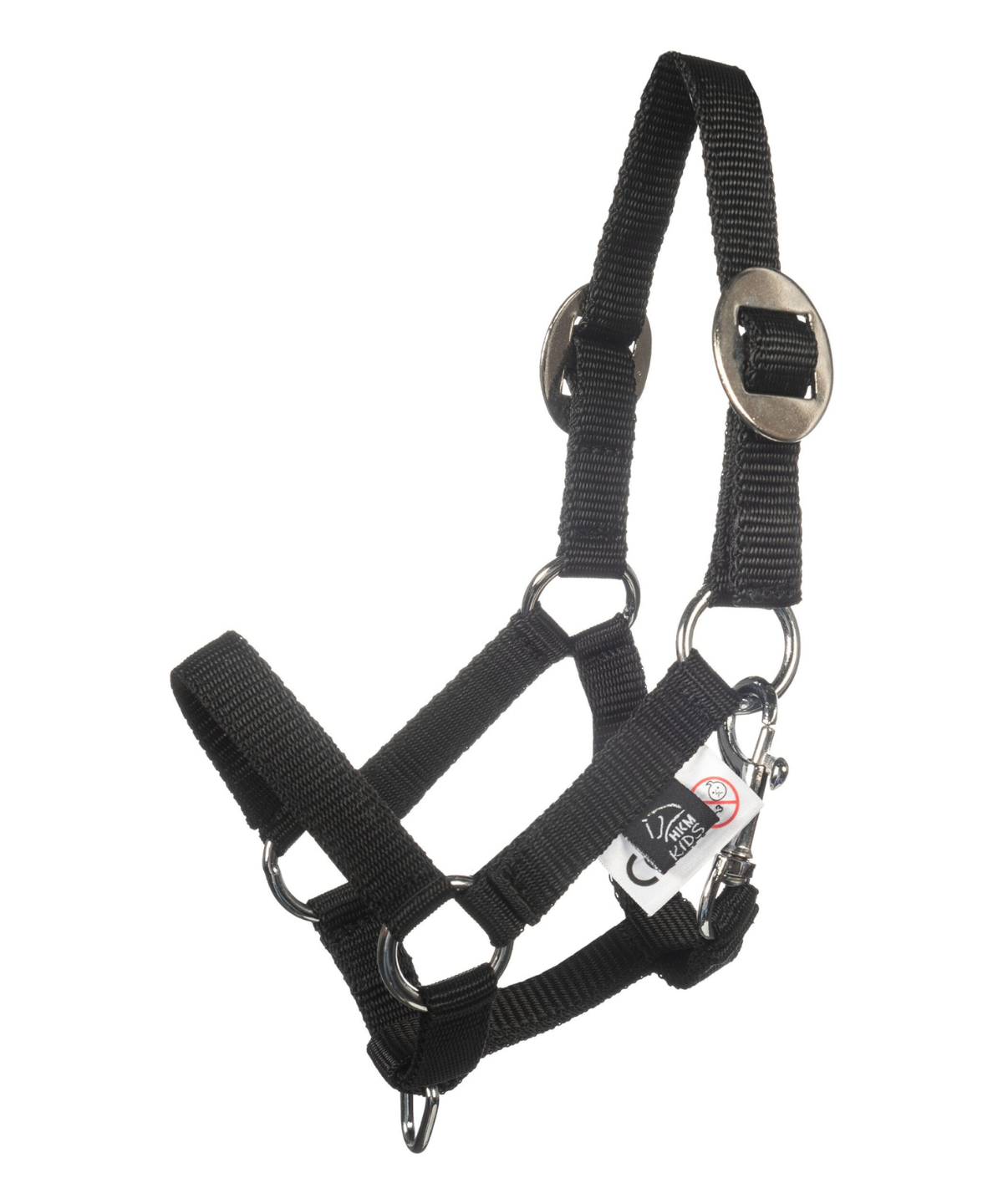 HKM Head Collar and Lead Rope -Hobby Horsing Basic- #colour_black