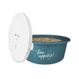 Waldhausen Feeding Bowl "Bon Appétit!" With Lid #colour_petrol-blue