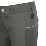 HKM Children's Silicone Full Seat Riding Breeches -Claire- #colour_grey-green
