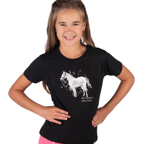 HKM Children's T-shirt -Sparkle- #colour_black
