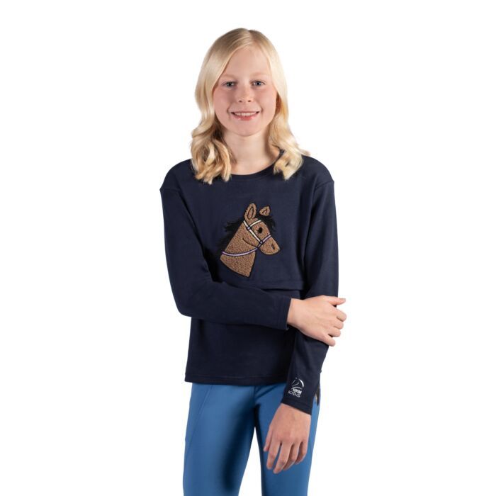 HKM Children's Longsleeve Shirt -Mia- #colour_deep-blue