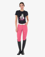 Equestro Women's T-Shirt with So Lovely Print #colour_black