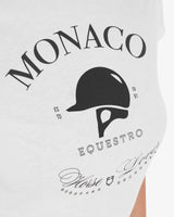 Equestro Women's Monaco Cotton T-Shirt With Rhinestones #colour_white