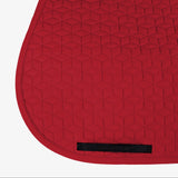 Equestro Jumping Saddle Pad Cube Quilting #colour_burgundy