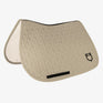 Equestro Jumping Saddle Pad Cube Quilting #colour_beige