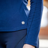 HKM Ladies Turtleneck Shirt -Eva- #colour_deep-blue