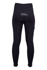 HKM Ladies Silicone Full Seat Riding Leggings -Rio- #colour_black