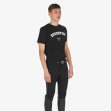 Equestro Men's Horse Club Cotton T-Shirt #colour_black