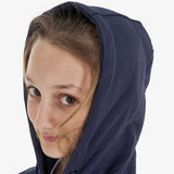 Equestro Kids' Hoodie With Zip And Sponge Lettering #colour_blue-fuscia