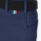 Equestro Men's Full Grip Breeches Equestro X Fise #colour_blue