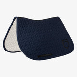 Equestro Jumping Saddle Pad Cube Quilting #colour_blue