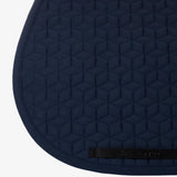Equestro Jumping Saddle Pad Cube Quilting #colour_blue