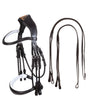 Acavallo Giocanda Bridle Calfskin & Double Reins #colour_brown