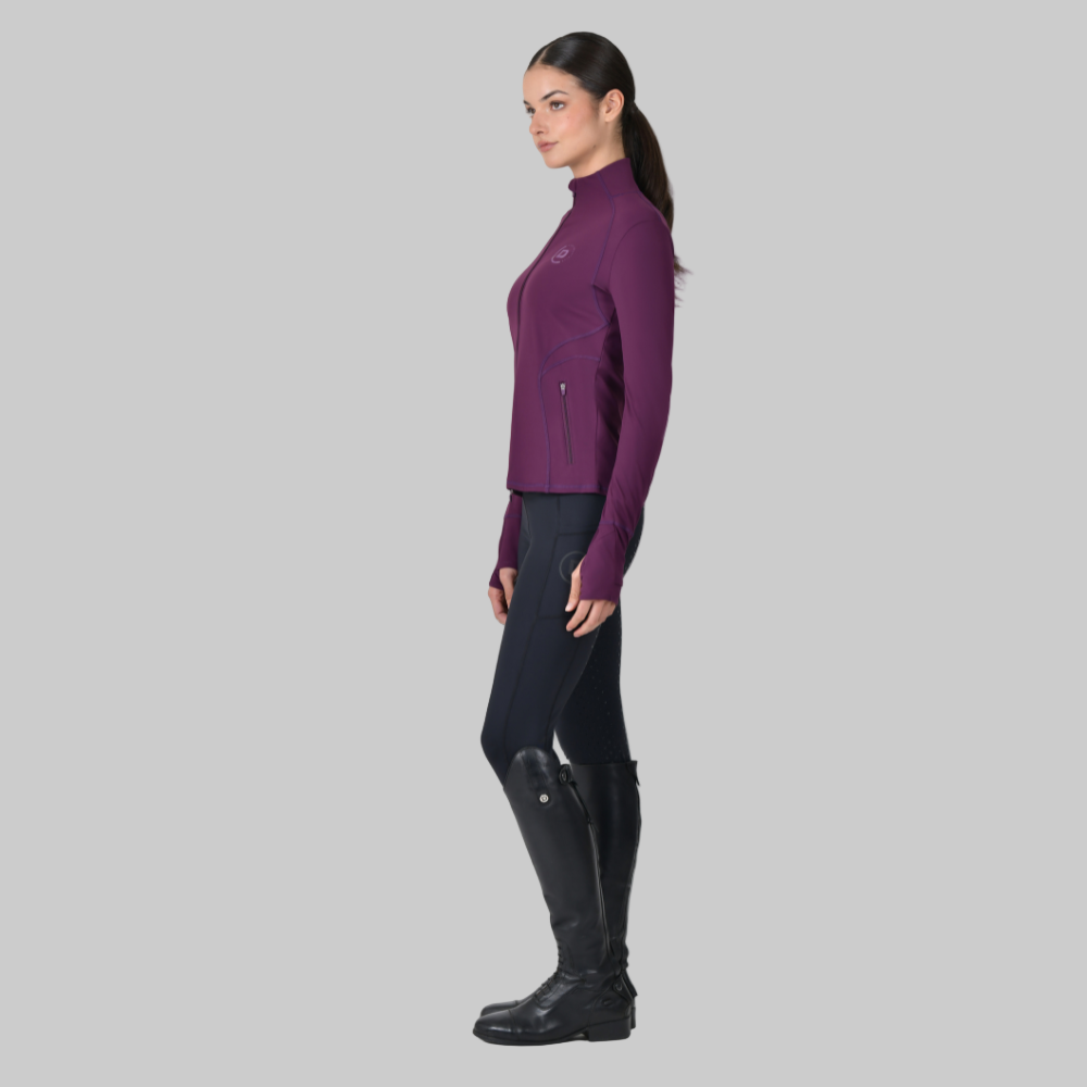 Dublin Ladies Versatile Fitted Zip Through Jacket #colour_purple-violet