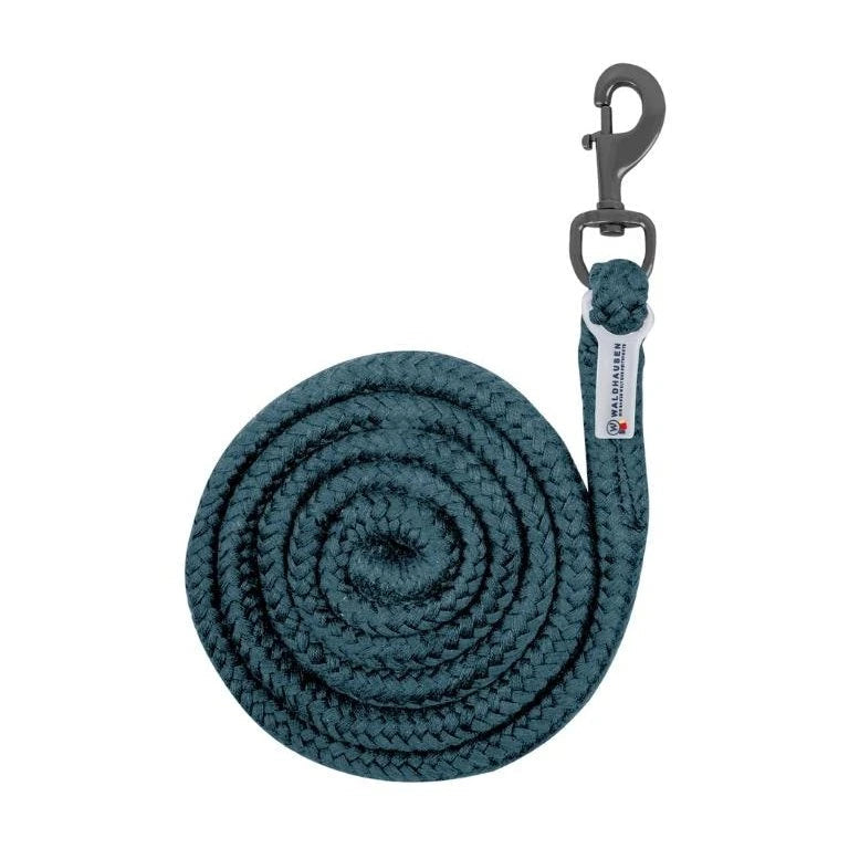 Waldhausen Lead Rope Plus Snap Hook #colour_petrol-blue-with-dark-hardware