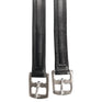 Hy Equestrian Super Soft Children's Stirrup Leathers #colour_black