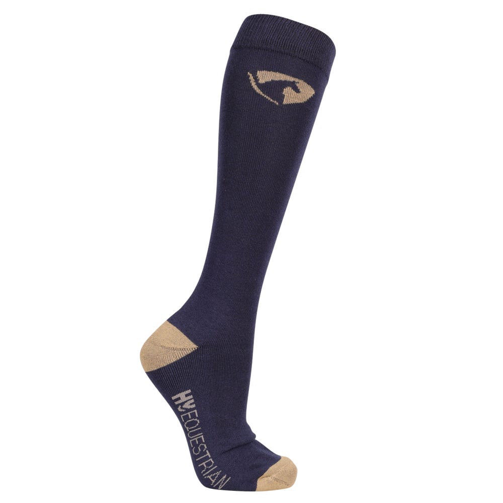 Hy Equestrian Elevate Country Socks Pack of 2 #colour_navy-fossil