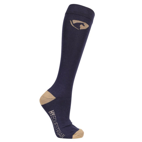 Hy Equestrian Elevate Country Socks Pack of 2 #colour_navy-fossil