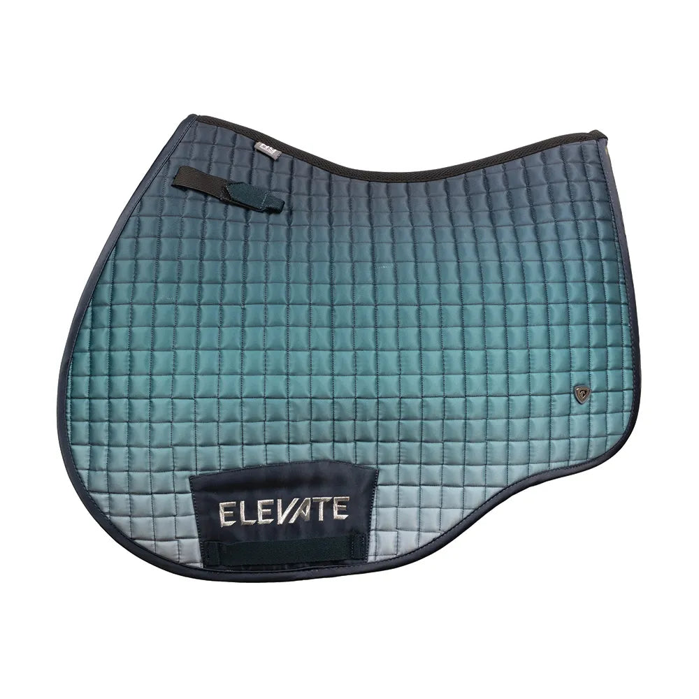 Hy Equestrian Elevate Saddle Pad #colour_navy-olive-green