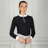 Coldstream Long Sleeve Elrick Show Shirt #colour_navy