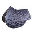 Hy Equestrian Elevate Allure Saddle Pad #colour_navy-gun-metal-grey