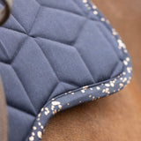 Hy Equestrian Elevate Allure Saddle Pad #colour_navy-rose-gold